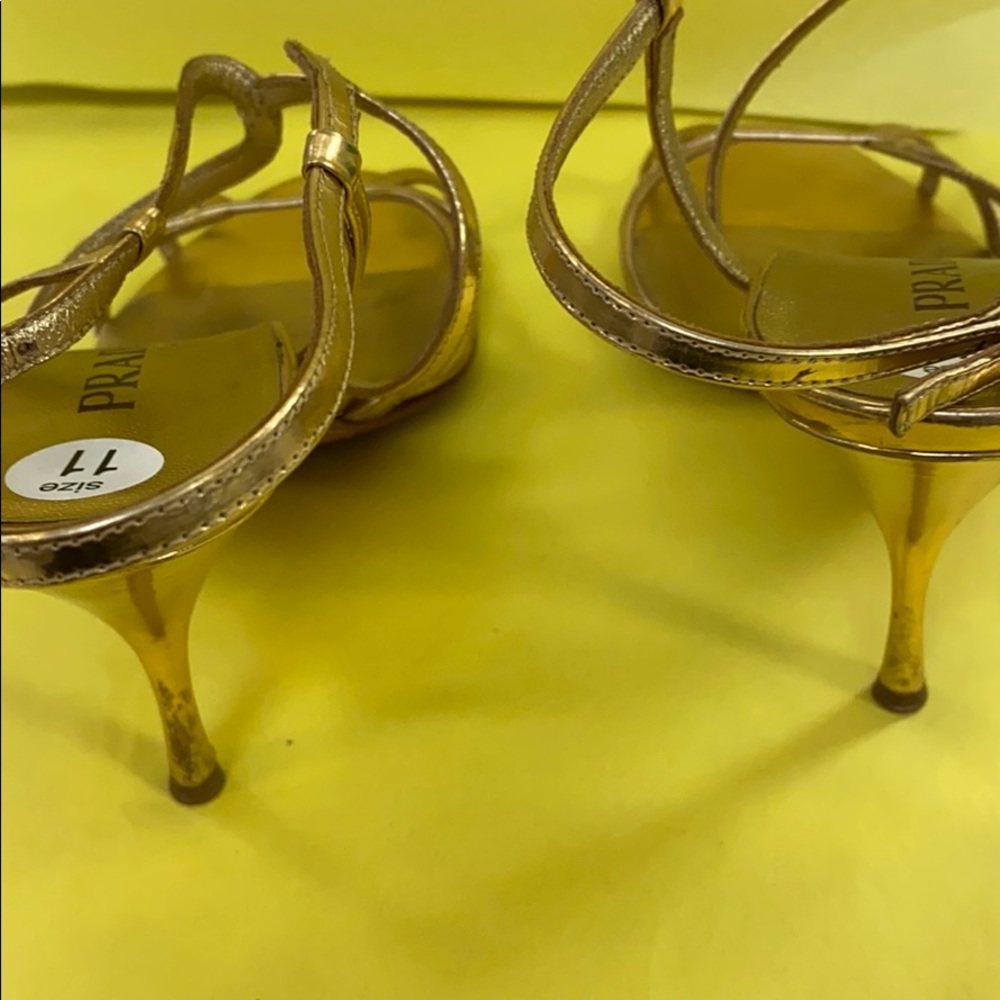 Prada gold sandal Size 11 - Picture 3 of 4